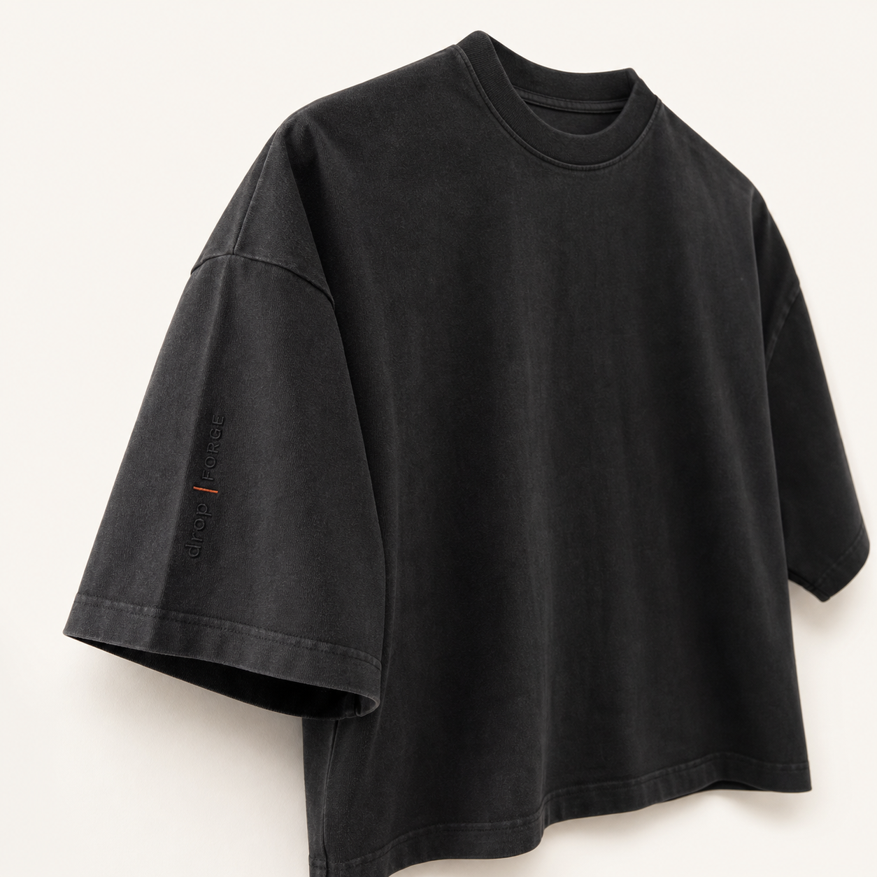 Drop 001 — forge standard, garment-dyed Boxy Tee