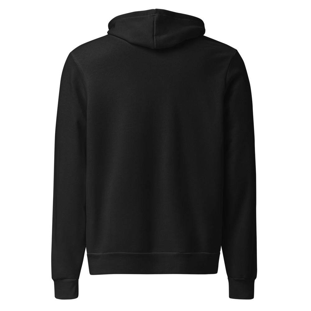 VEIL Dark Mode Hoodie in Schwarz – Rückansicht