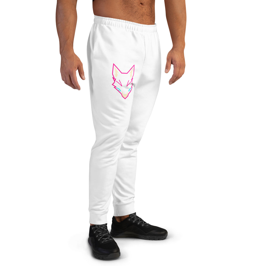 WOXWILD Joggers mit Neon-Fuchs-Motiv am rechten Bein, schwarz — Ansicht 2
