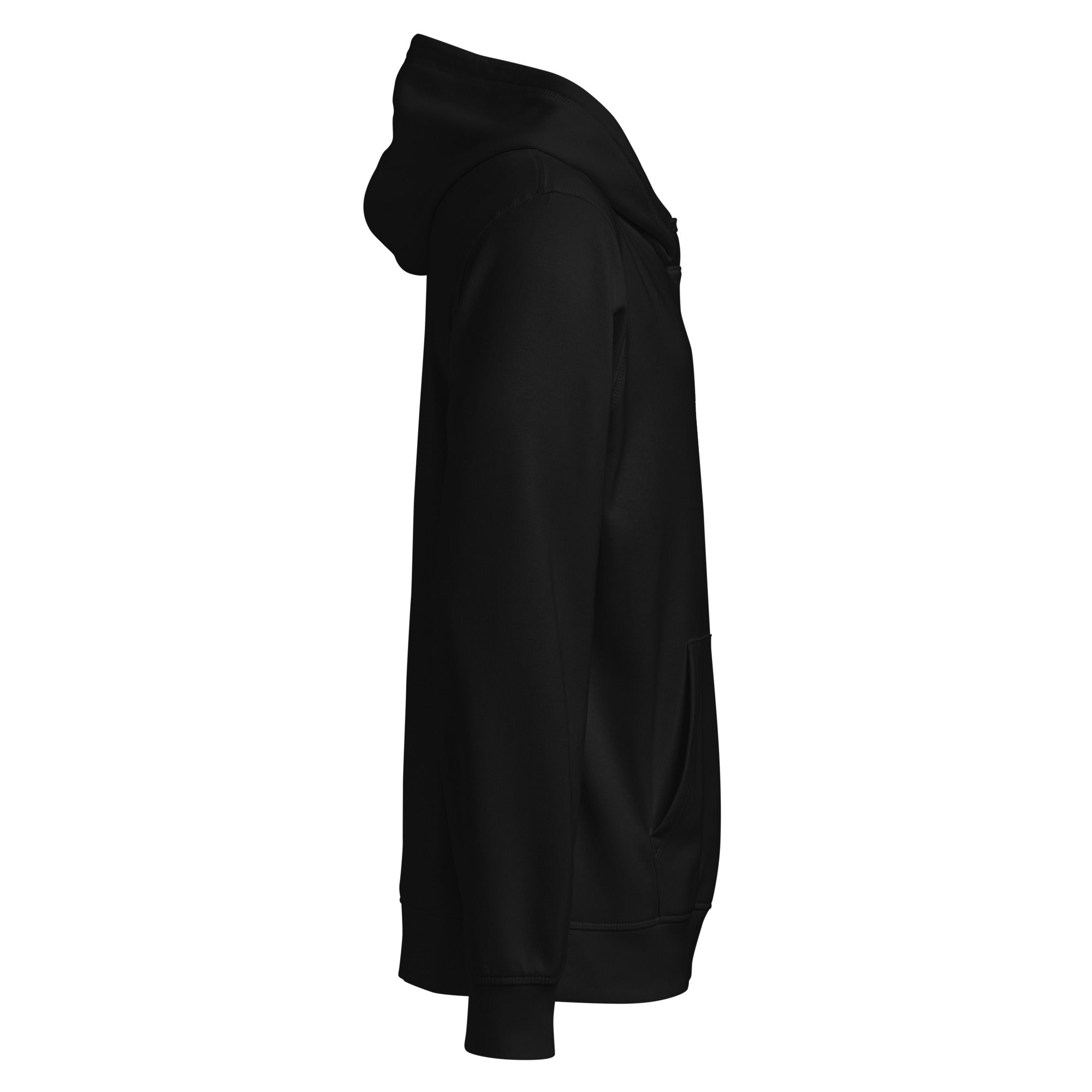 WOXWILD Signature Hoodie mit Neon-Label und Fuchs-Motiv, schwarz — Ansicht 4